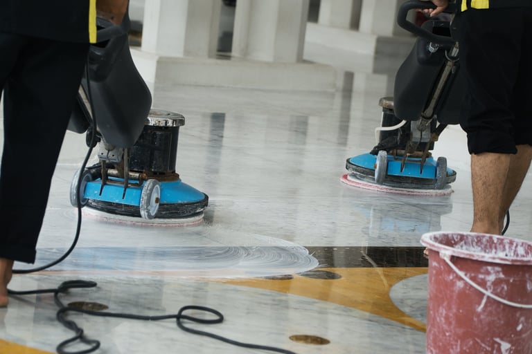 Floor polishing